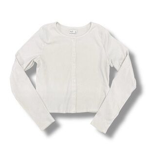 Hollister white Button-Up Top